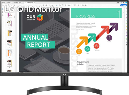 LG 32-Inch QHD Monitor with HDR 10 & FreeSync
