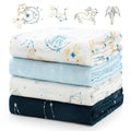 Muslin Swaddle Blankets 47 in - Ultra Soft Neutral Swaddle