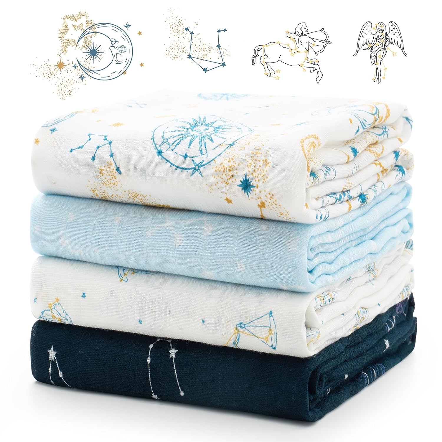 Momcozy Muslin Swaddle Blankets for Newborns, Soft & Versatile