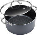 BEZIA 10 Quart Cooking Pot with Lid - Large Nonstick Stockpot