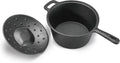 COMMERCIAL CHEF 2 Quart Cast Iron Saucepan with Lid - Versatile