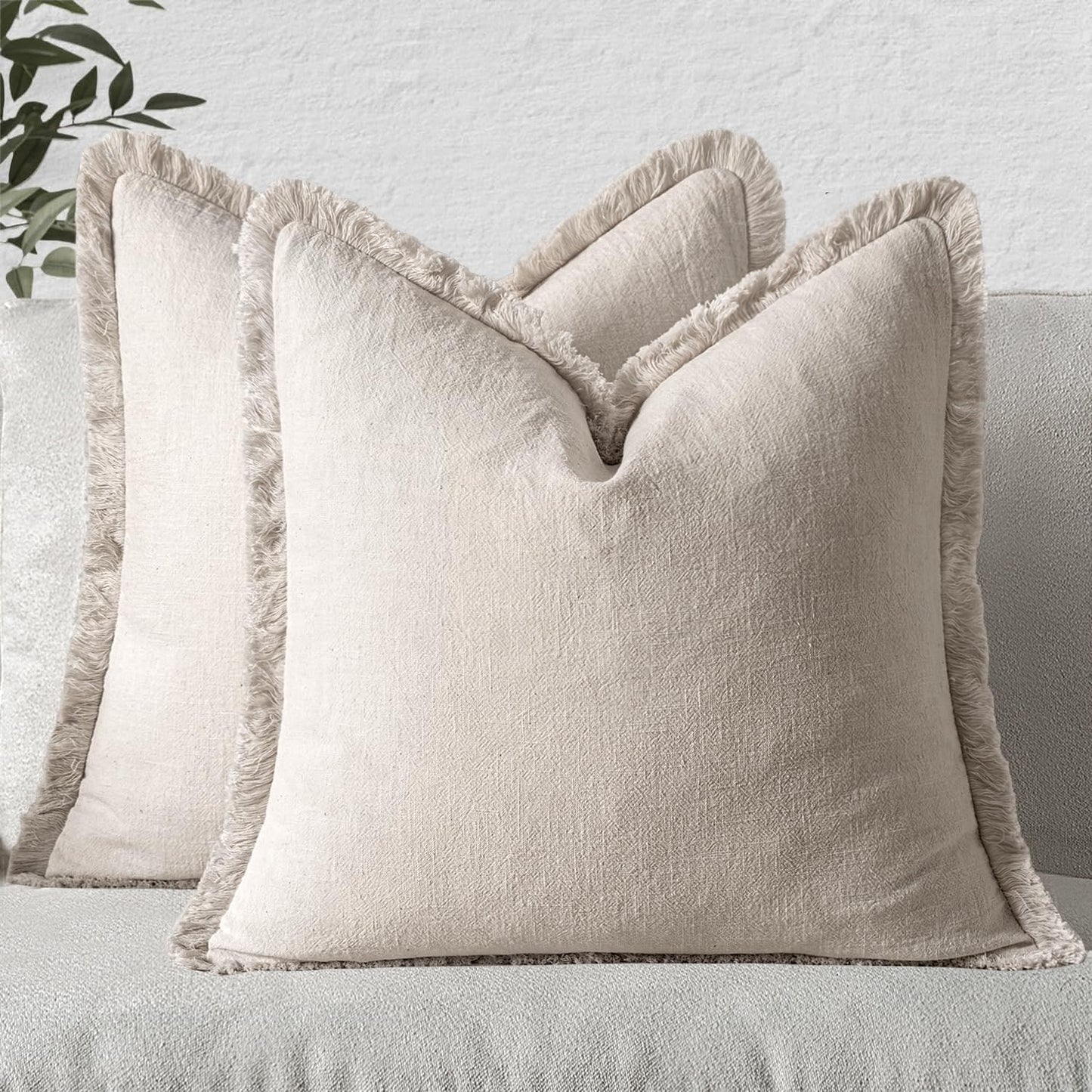 MIULEE Christmas Decorative Throw Pillow Covers for Cozy Decor
