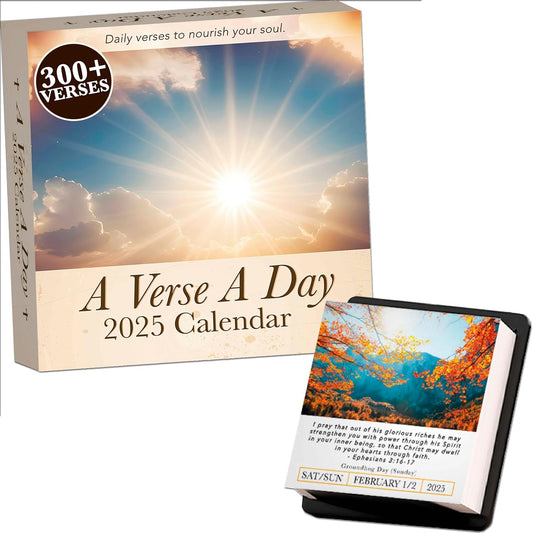 Inspirational Daily Bible Verses 2025 Calendar | Encouragement for Your Faith