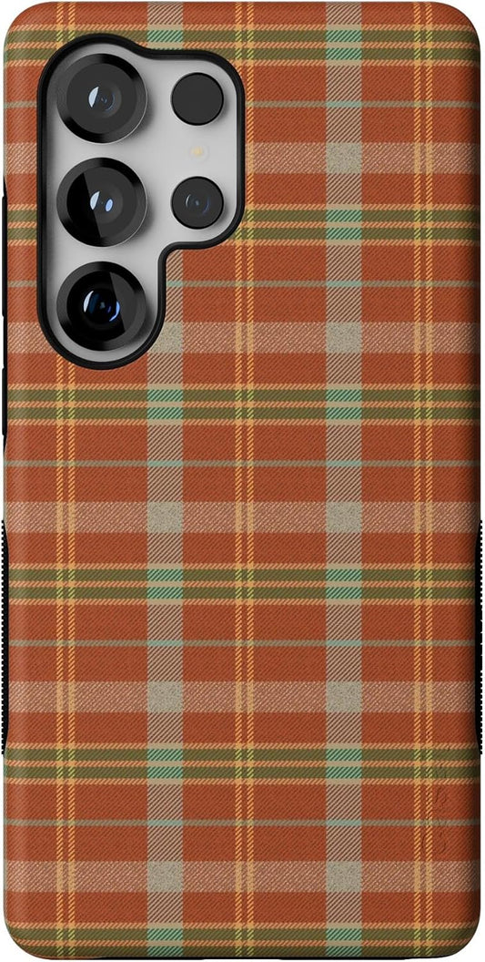 Bold Protective Design for Galaxy S25 Ultra Case - Spiced Chai