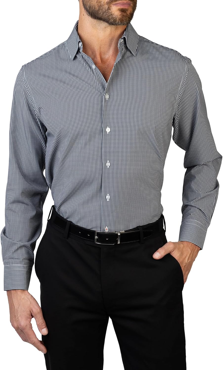 Nautica Men's Slim Fit Dress Shirt: Comfort and Style Combined