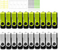 8GB USB Flash Drive 20 Pack Bulk Swivel Thumb Drives - Value Multipack