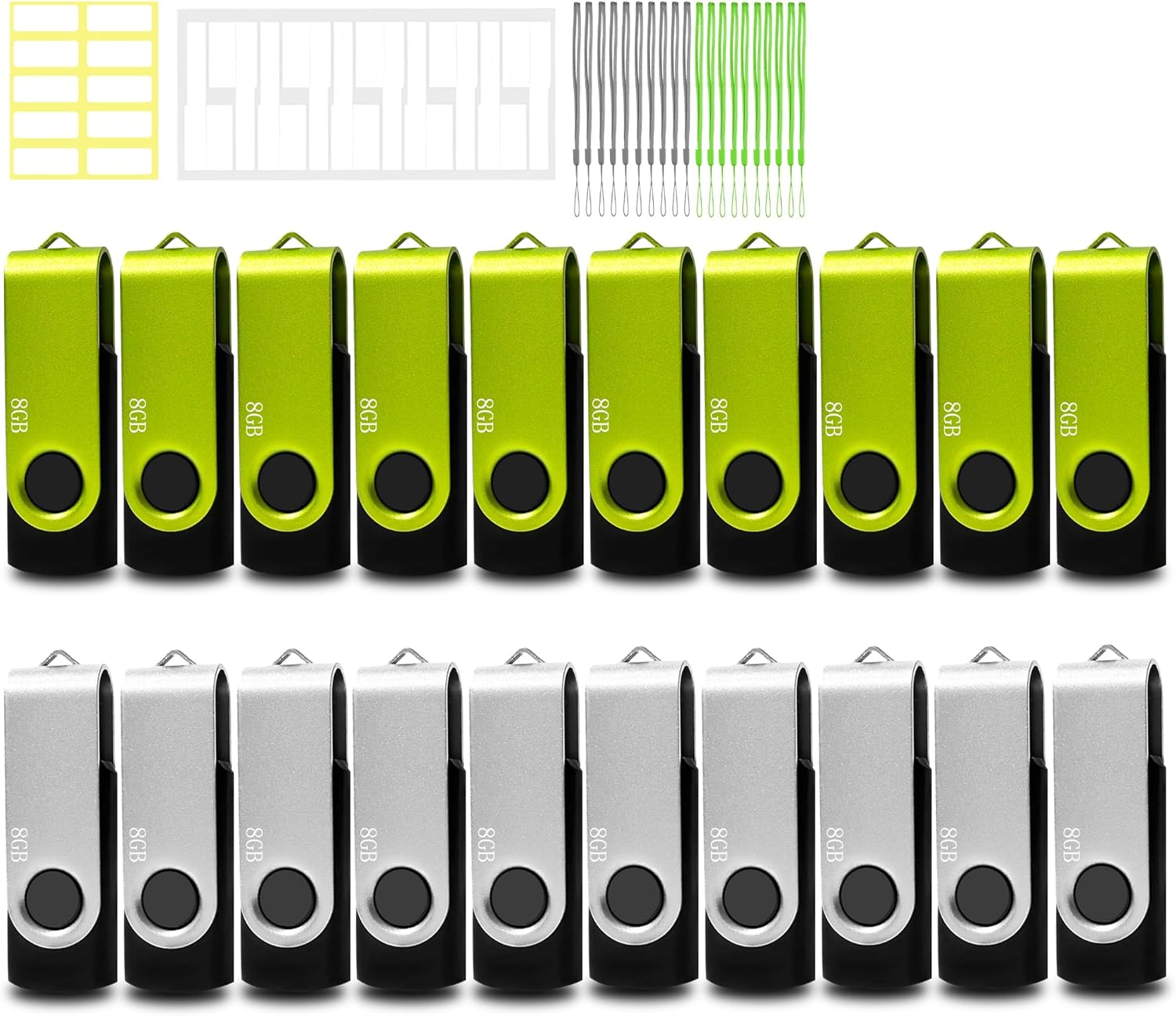 8GB USB Flash Drive 20 Pack for Reliable Data Storage Needs