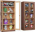 Metal Storage Cabinet with Lock and Glass Doors - Secure Display