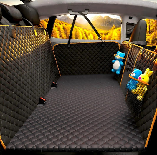 Back Seat Extender for Dogs - Waterproof Car Seat Cover