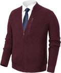 Pioneer Camp Men's Cardigan Sweater Full Zip Stand Collar Slim Fit