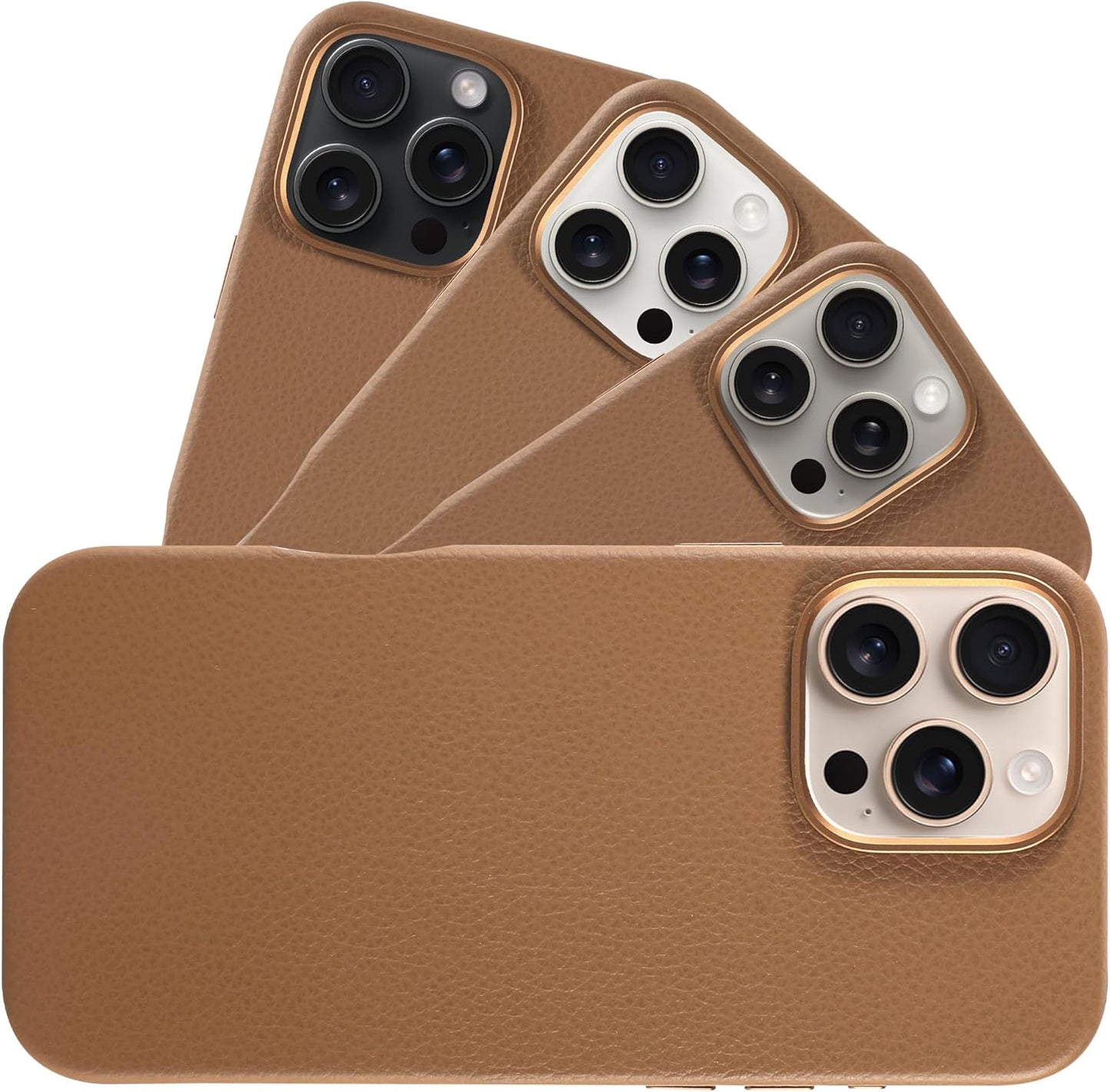 LONLI Urban Leather Case for iPhone 16 Pro - European Elegance