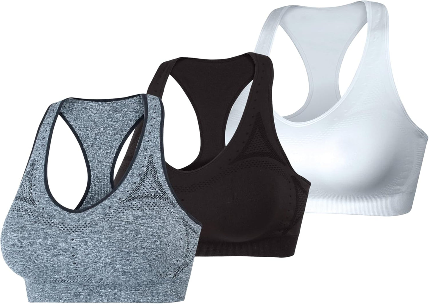 Hanes Women's Seamless Racerback Sports Bra for Ultimate Comfort