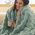 GentleSoft Fluffy Fuzzy Twin Blanket for Cozy Winter Comfort