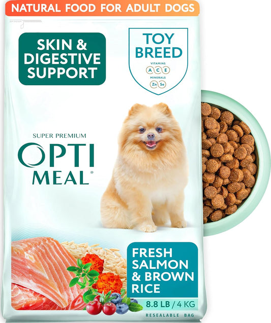 Optimeal Toy Breed Dry Dog Food with Salmon & Brown Rice