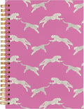 BearCake Preppy Notebook Leopard Cheetah Hot Pink - Portable Hardcover