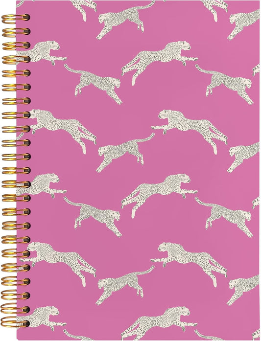 Leopard Print Notebook - Stylish Preppy Journal