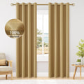 Blackout Mustard Yellow Curtains 96 in - Full Room Darkening