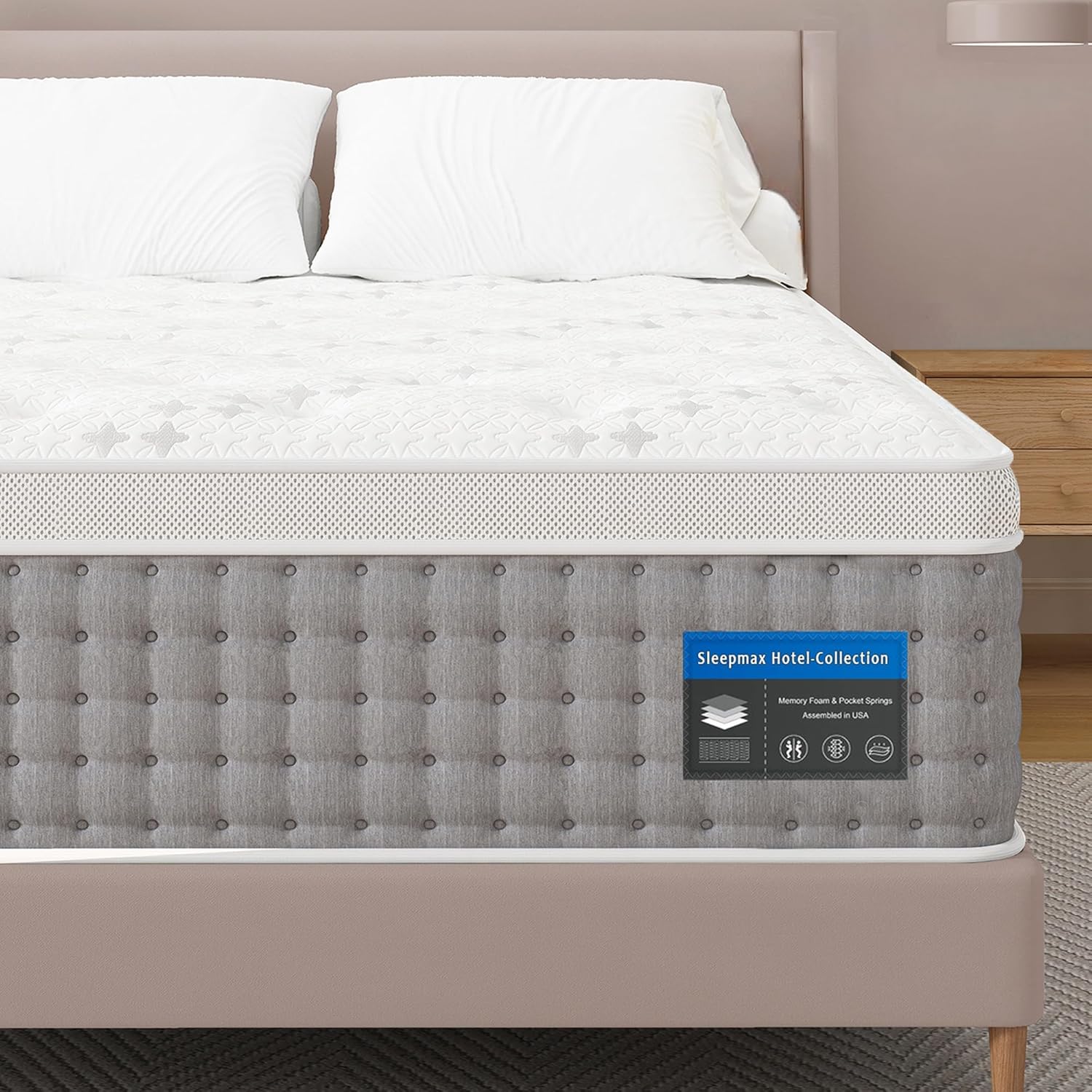 Sleepmax Firm King Mattress 14 Inch for Deep Sleep Comfort