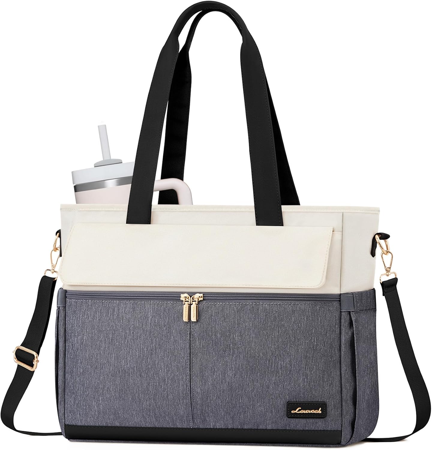 LOVEVOOK Laptop Bag for Women: Stylish 15.6 Inch Tote