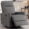 Swivel Rocking Recliner Chair with Extra Large Footrest - High Back