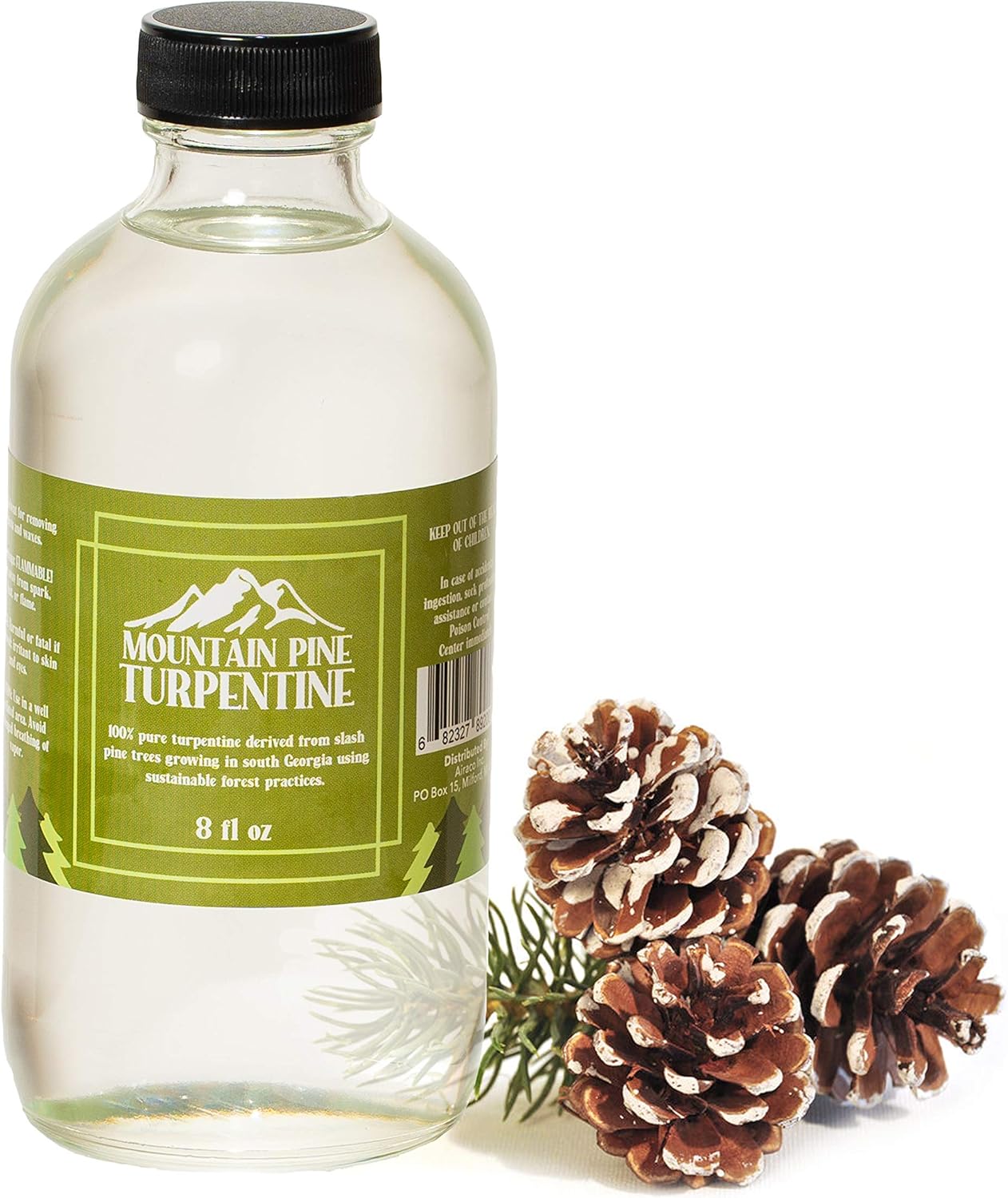 Mountain Pine Pure Gum Spirits of Turpentine - 8 Ounces of Quality