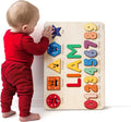 Toys Wooden Personalized Name Puzzle - Handmade Keepsake for Babies