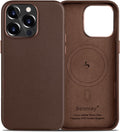 Belemay iPhone 12 Pro Max Leather Case Compatible with MagSafe - Slim