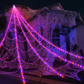 Halloween Spider Web Lights 290 LED Giant 23 ft Spiderweb - Spooky
