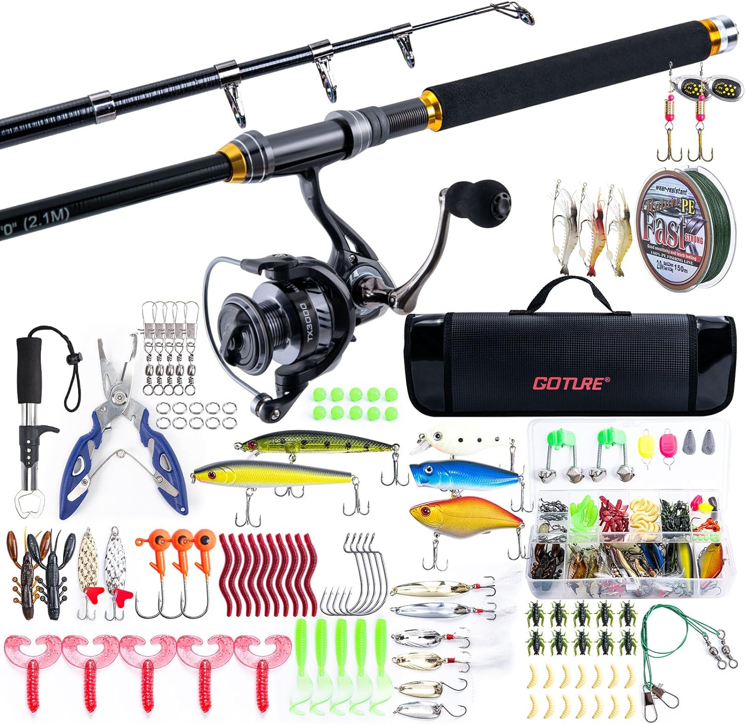 Goture Telescopic Fishing Combo - Travel Ready!
