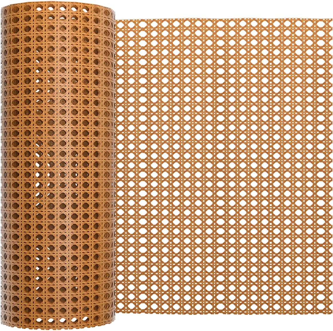 16in x 13FT Plastic Rattan Cane Webbing for DIY Furniture Projects