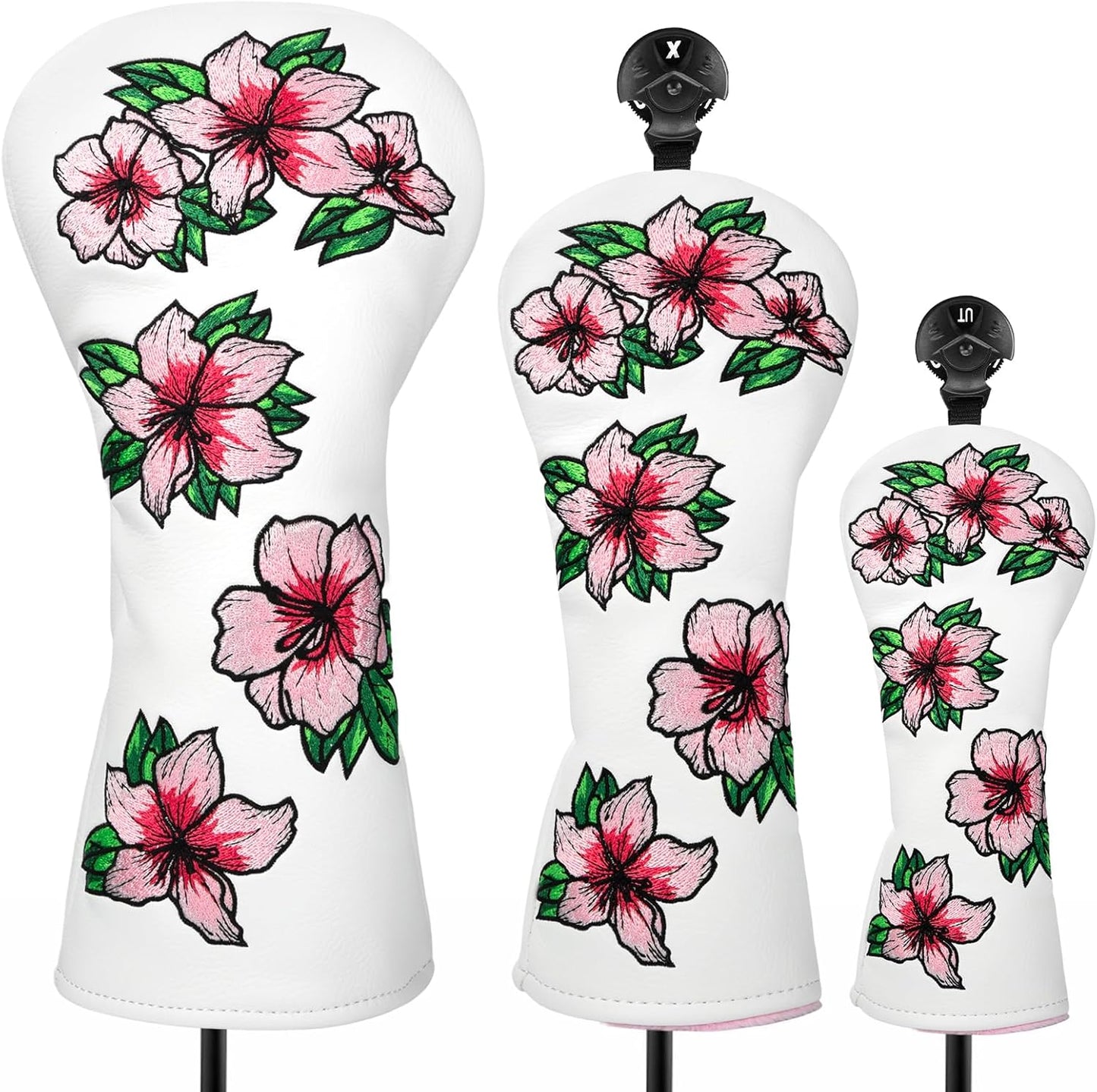 Golf Headcovers Embroidery Driver Cover for Wood Hybrid Clubs