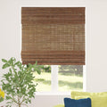 Cordless Bamboo Roman Shade Blind 29in x 64in Ceylon Chestnut - Light