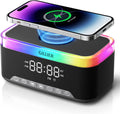 Wireless Charging Alarm Clock Radio for Bedrooms - 15W Fast Charger