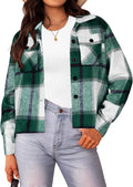 Cropped Plaid Flannel Shacket - Versatile Fall Jacket