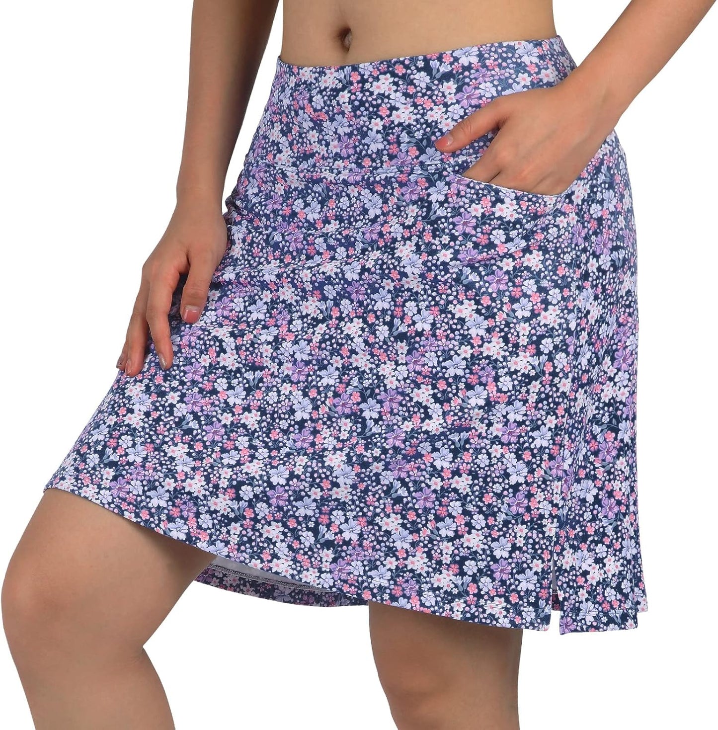 beroy Skorts for Women - 20in Knee Length Athletic Skirt