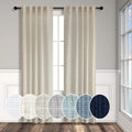 Beige Linen Curtains 38 in Width by 84 in Length - Light Filtering