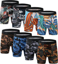 Men's Boxer Briefs Bamboo Viscose Trunks - Soft, Breathable Comfort