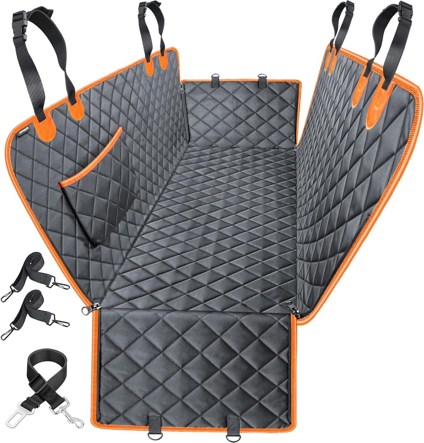 URPOWER Dog Car Seat Cover - Waterproof Hammock for Pets
