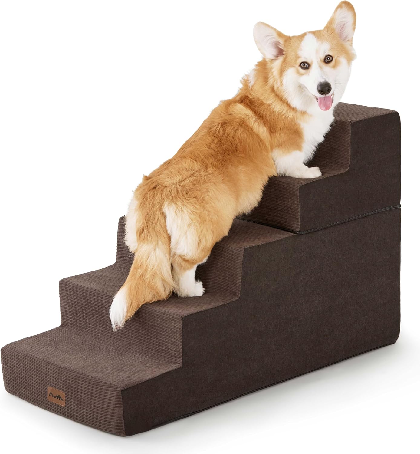 Made4Pets Dog Stairs for High Bed, Extra Wide Pet Steps