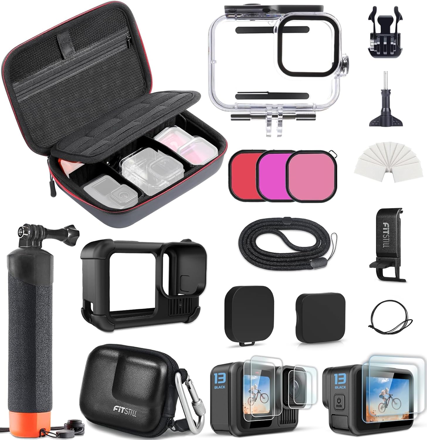 FitStill Carrying Protective Case for Go Pro Hero 13 Accessories