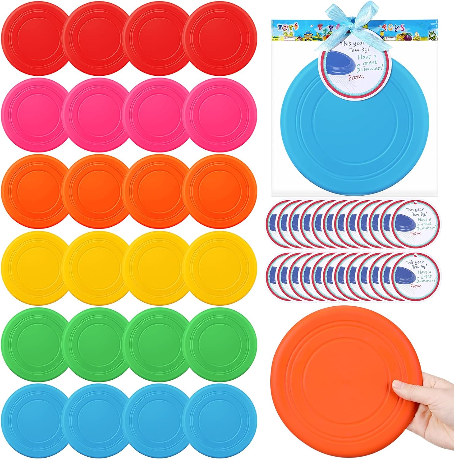 24-Piece Flying Disc Set: Ultimate Summer Fun Pack!