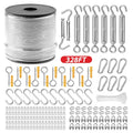1/16 in Stainless Steel Cable 328ft Kit - Durable 7x7 Wire Rope