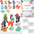 15Pcs Adopt a Pet Dinosaur Party Favors Mini Stuffed Animals Set