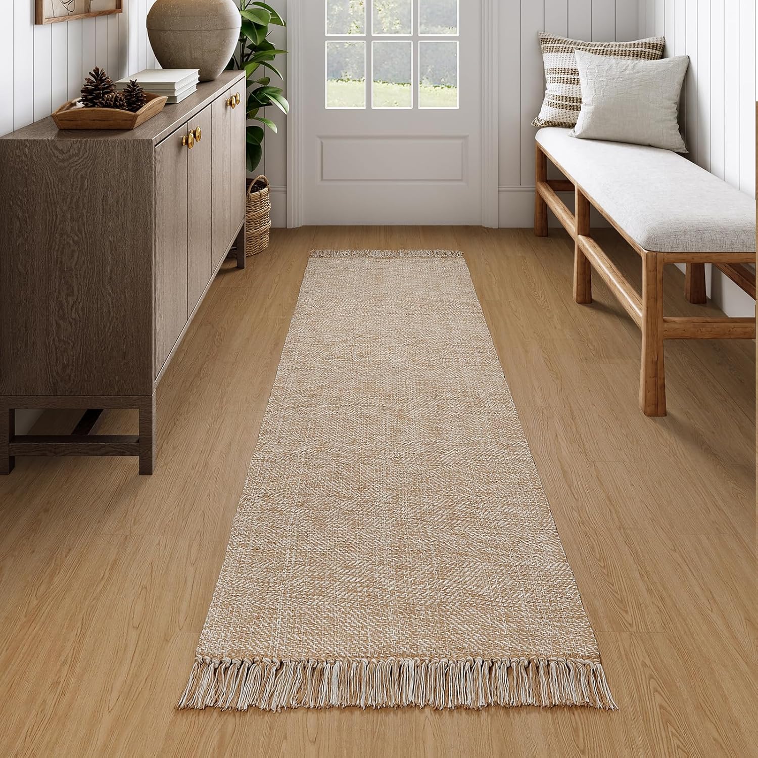 Collive Long Hallway Runner Rug for Indoor Entryways and More