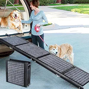 Extra Long 67in Foldable Dog Ramp for Large Dogs Up to 220lbs