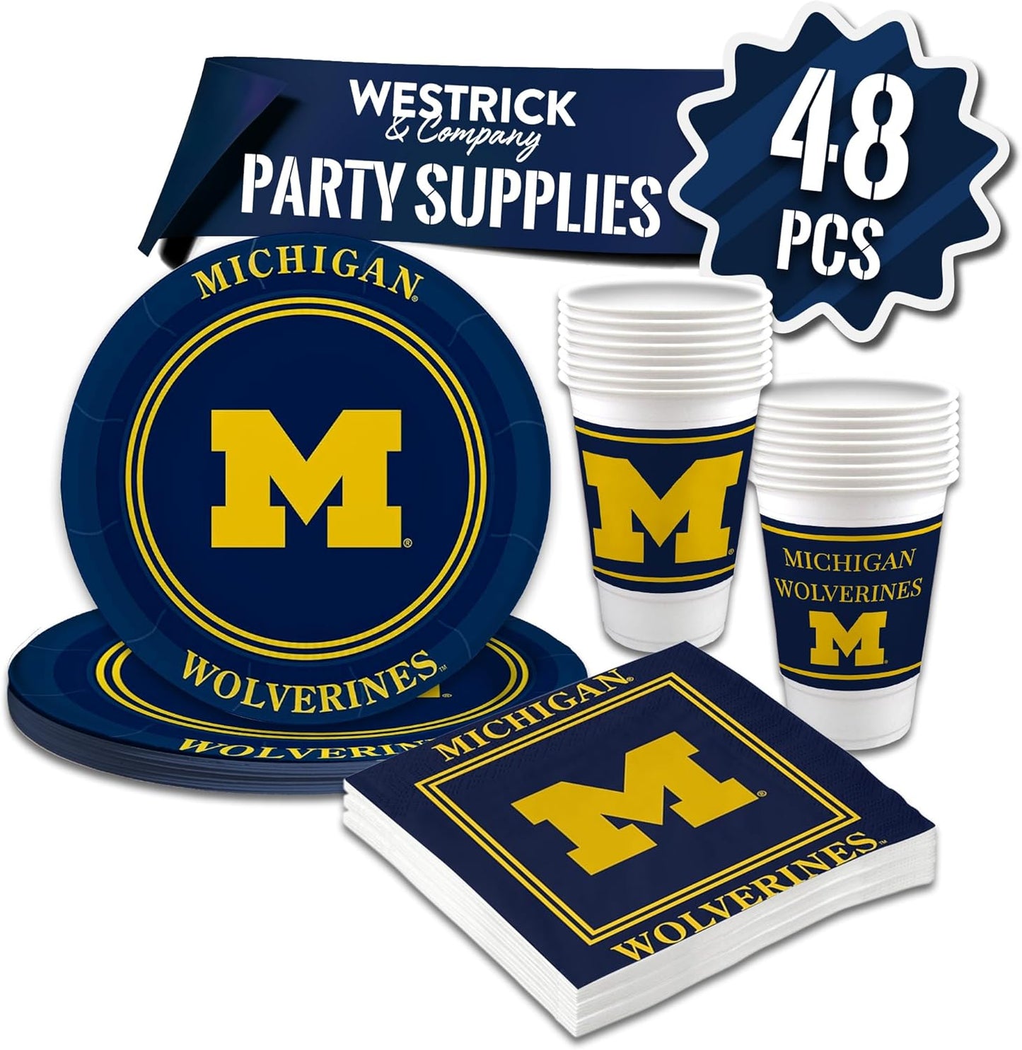 Michigan Wolverines Party Supplies Set for Ultimate Celebrations