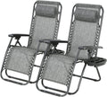 Zero Gravity Folding Lounge Chair Set of 2 - Adjustable Comfort