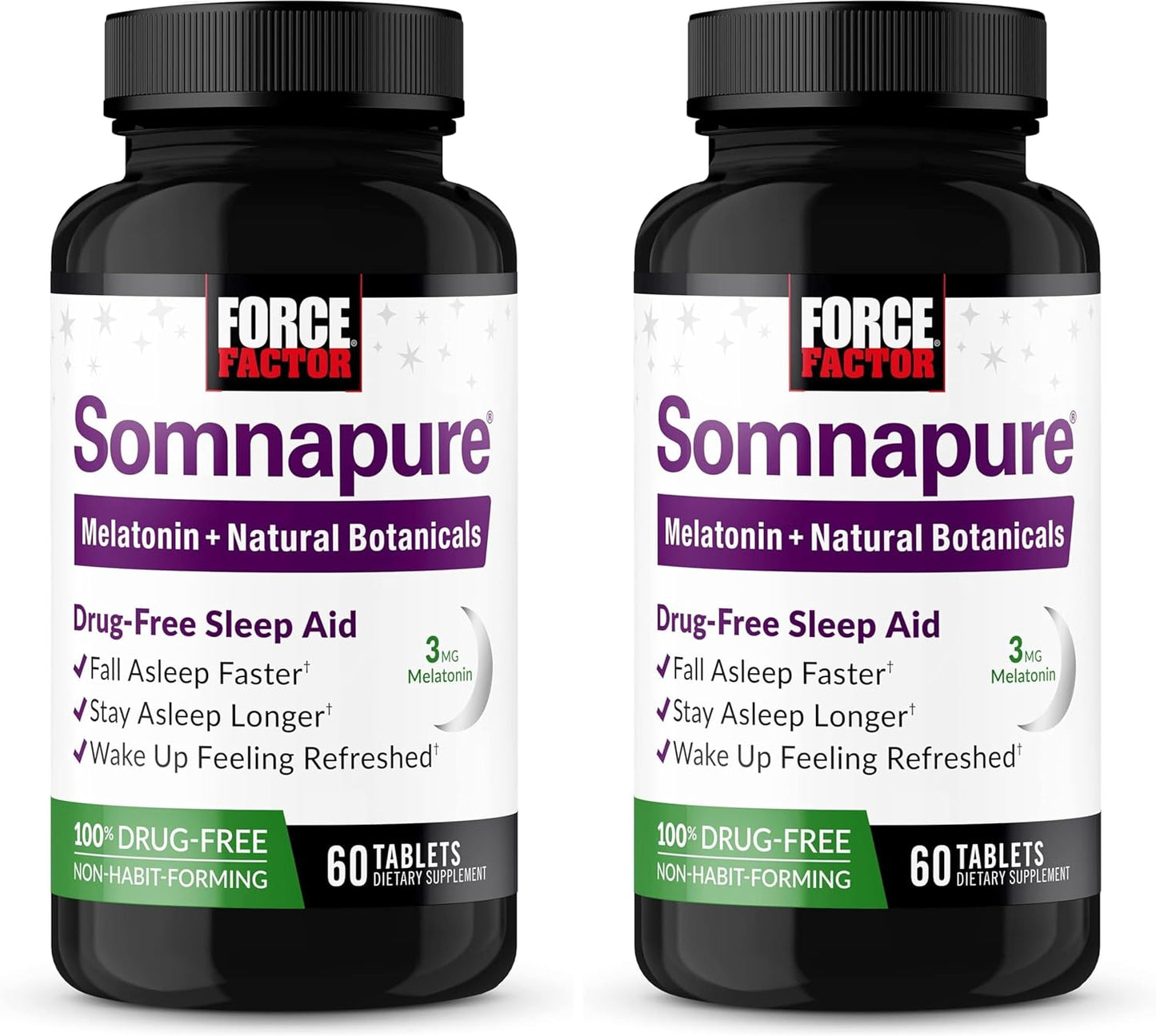 Force Factor Somnapure Drug-Free Sleep Aid for Adults 60 Tablets