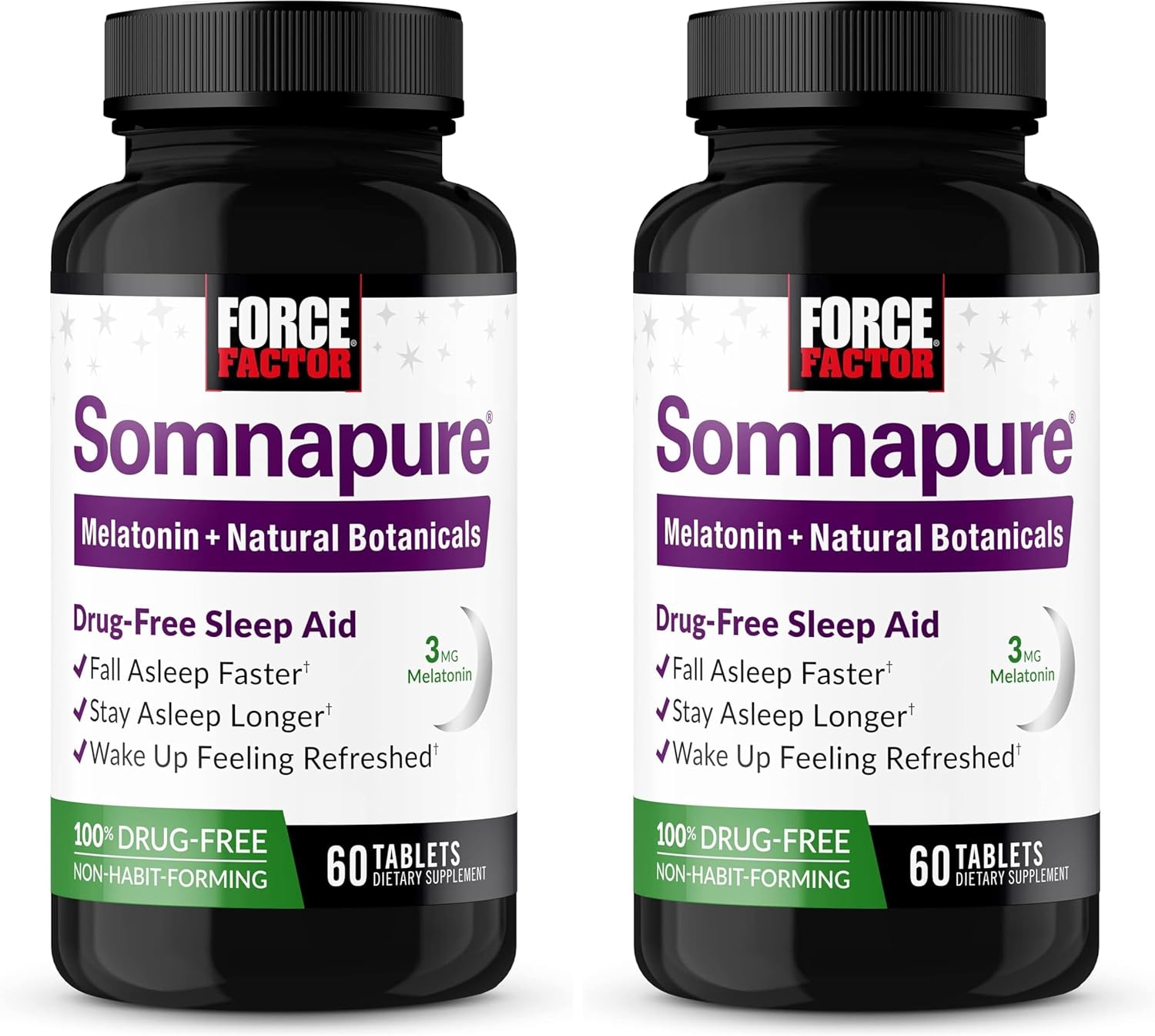 Force Factor Somnapure Drug-Free Sleep Aid for Adults 60 Tablets