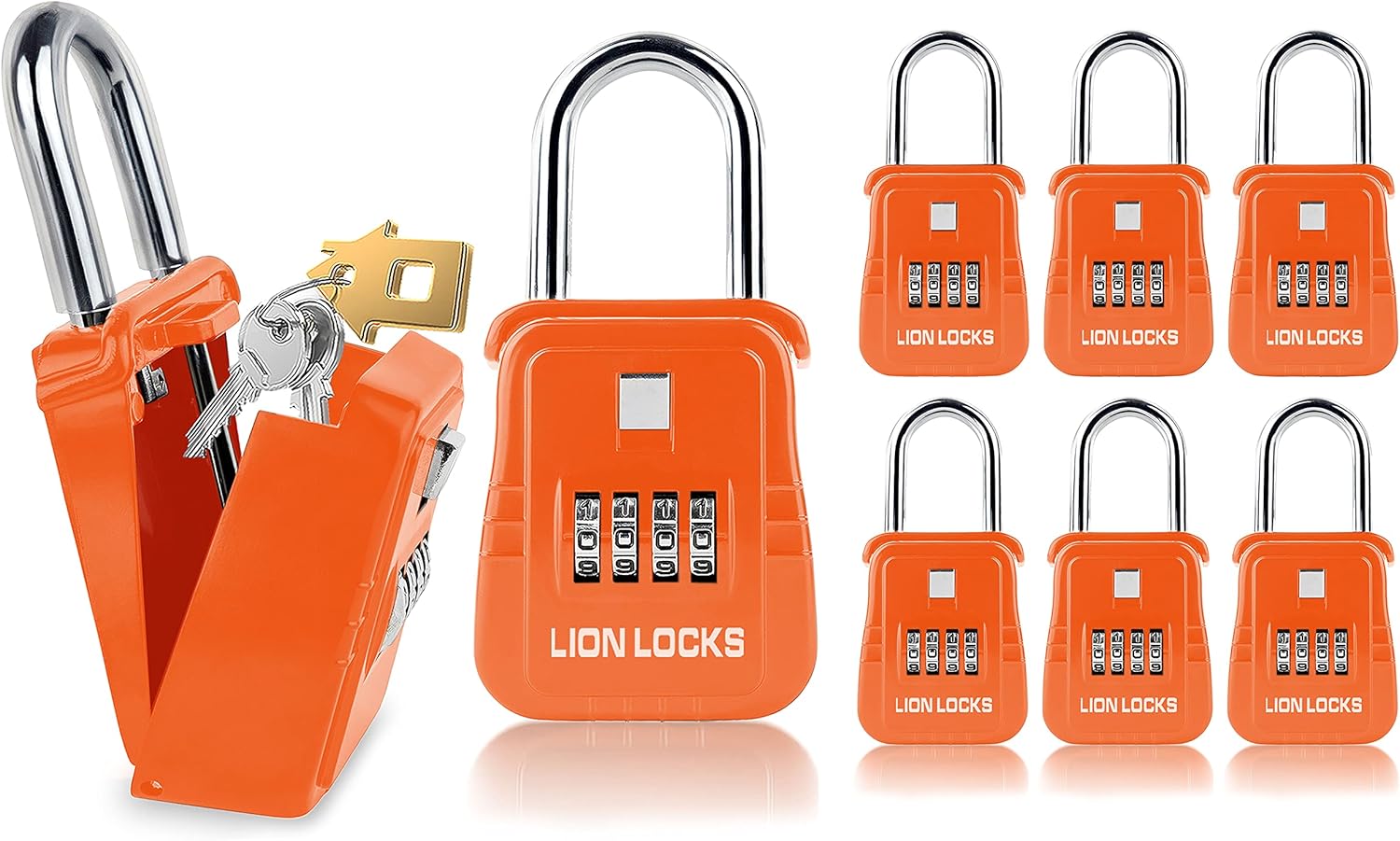 Lion Locks 1500 Key Lock Box for Secure Outdoor Key Access